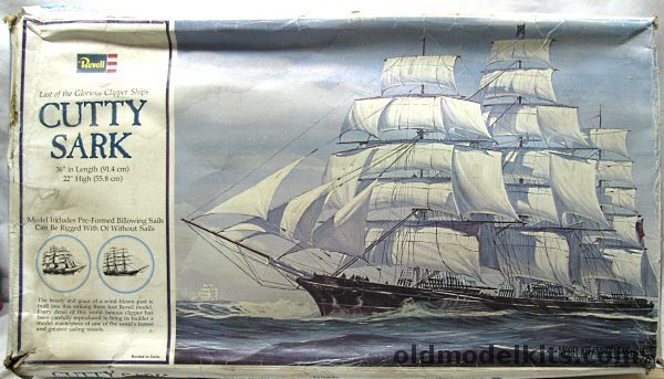 Revell 1/96 Cutty Sark Clipper Ship with Sails - 36 inches long, H399 plastic model kit